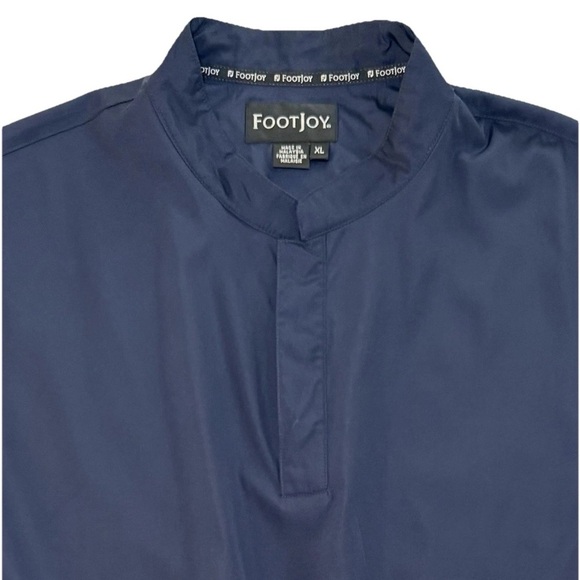 FootJoy Wind Vest Mens XL Navy Quarter Zip Mock Neck Golf Sleeveless - Picture 6 of 11